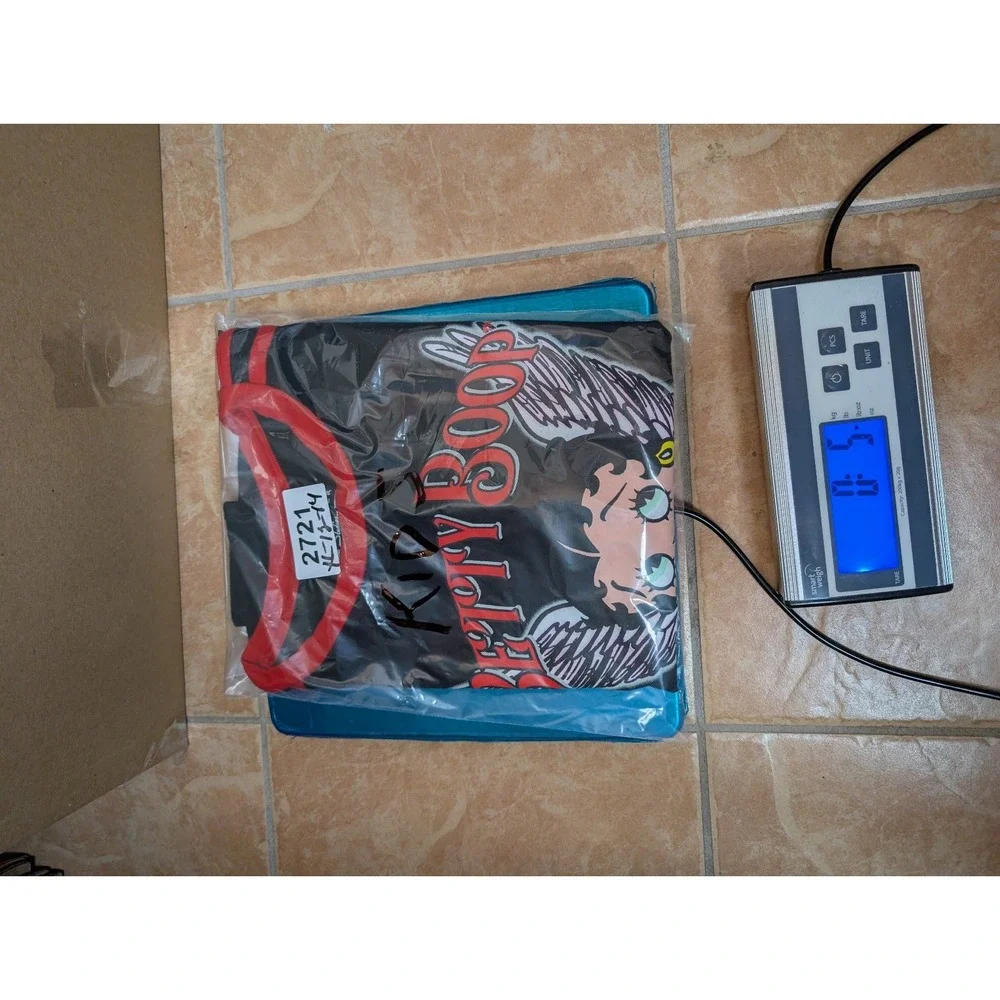 Fleischer Studios Kids Short Sleeve Black‎ T Shirt Size XL Betty Boop